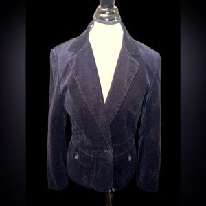 Vintage Tommy Hilfiger black velvet blazer size 10